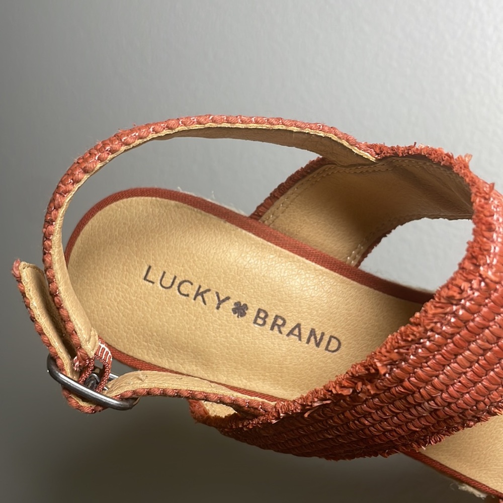 Lucky Brand Minjah Espadrille Wedge Sandal - Sumac - Picture 4 of 14